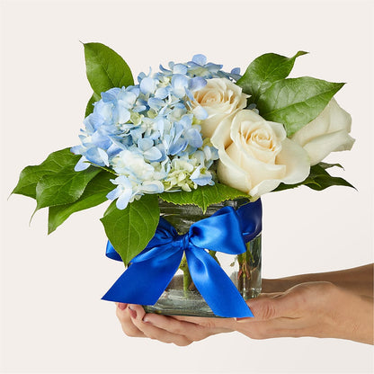 Sky Blue Delight Bouquet – STEMZ FLORIST & TREASURES, Calgary AB