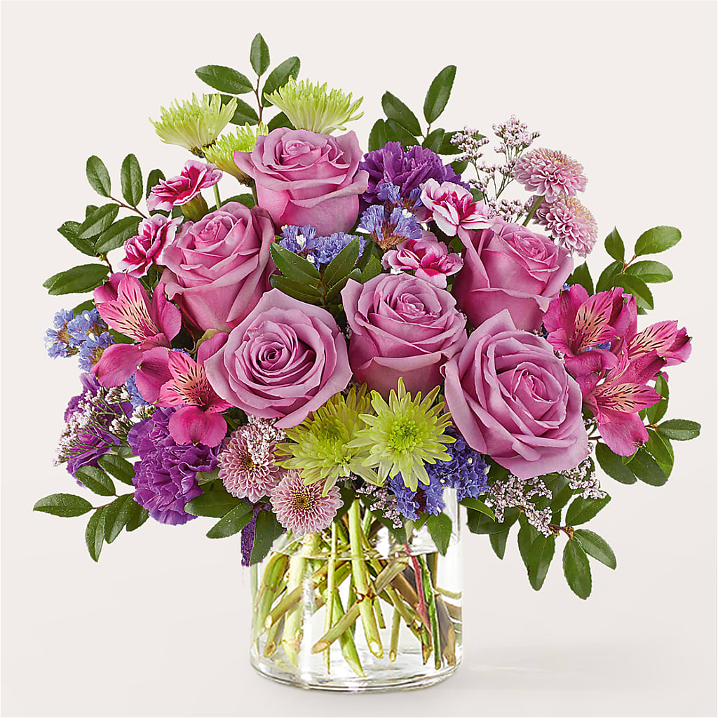 Glass Half Full Bouquet – STEMZ FLORIST & TREASURES, Calgary AB