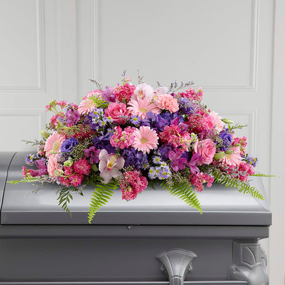 Glorious Garden Casket Spray – STEMZ FLORIST & TREASURES, Calgary AB