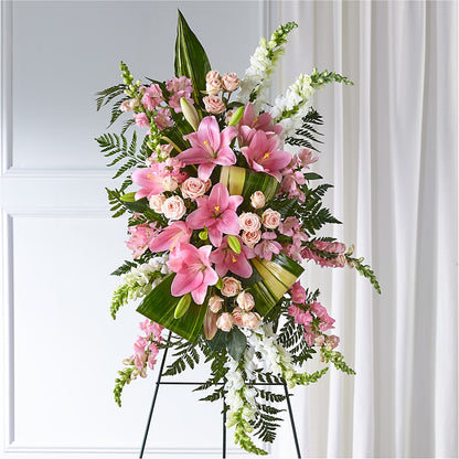 Elegant Embrace Standing Spray – STEMZ FLORIST & TREASURES, Calgary AB