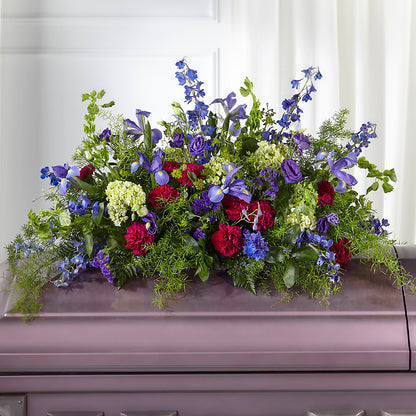 Always Treasured Casket Spray – STEMZ FLORIST & TREASURES, Calgary AB