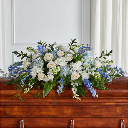 Timeless Essence Casket Spray – STEMZ FLORIST & TREASURES, Calgary AB
