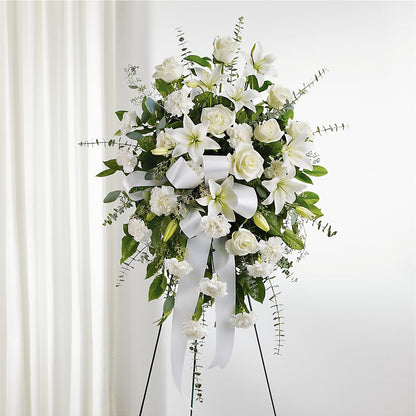 With Care Standing Spray – STEMZ FLORIST & TREASURES, Calgary AB