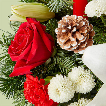 Seasonal Festivities Centerpiece – STEMZ FLORIST & TREASURES, Calgary AB