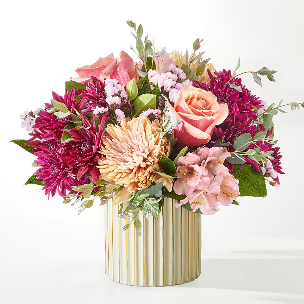 Berry Cobbler Bouquet with Ivory Vase – STEMZ FLORIST & TREASURES, Calgary AB