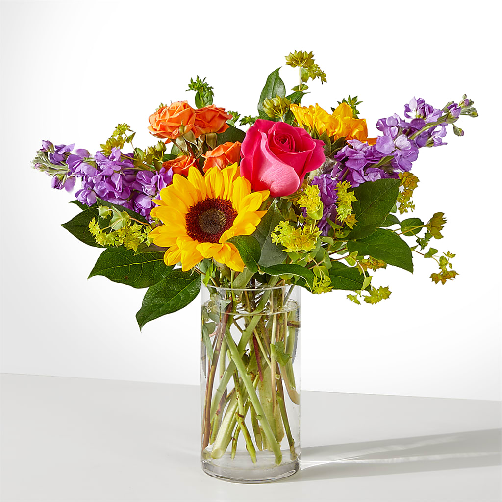 Vibrant Greetings Bouquet – STEMZ FLORIST & TREASURES, Calgary AB