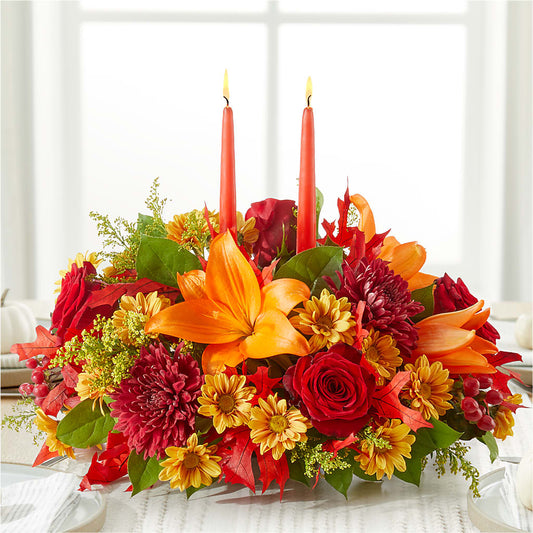 Autumn's Embrace Centerpiece – STEMZ FLORIST & TREASURES, Calgary AB