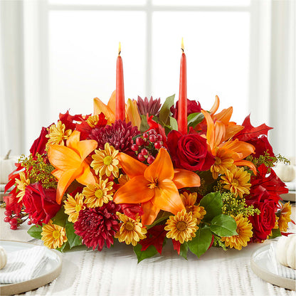 Autumn's Embrace Centerpiece – STEMZ FLORIST & TREASURES, Calgary AB