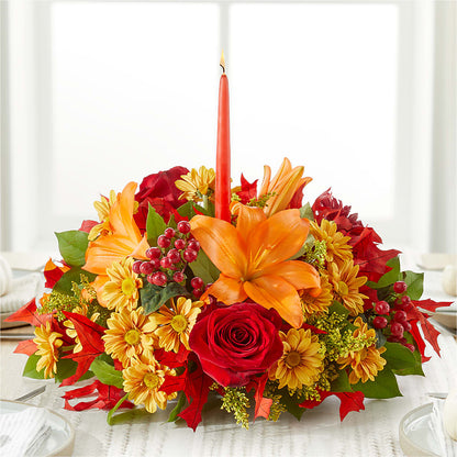 Autumn's Embrace Centerpiece – STEMZ FLORIST & TREASURES, Calgary AB