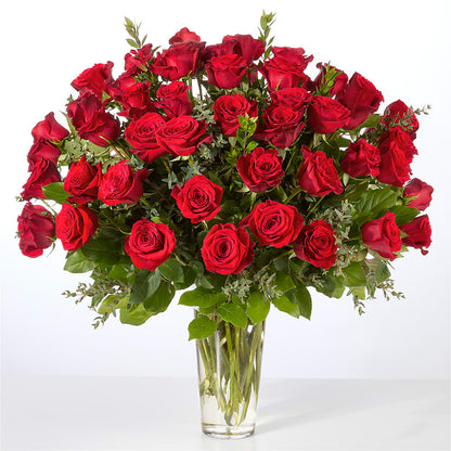 Forever Yours Fifty Stem Red Rose Bouquet – STEMZ FLORIST & TREASURES, Calgary AB