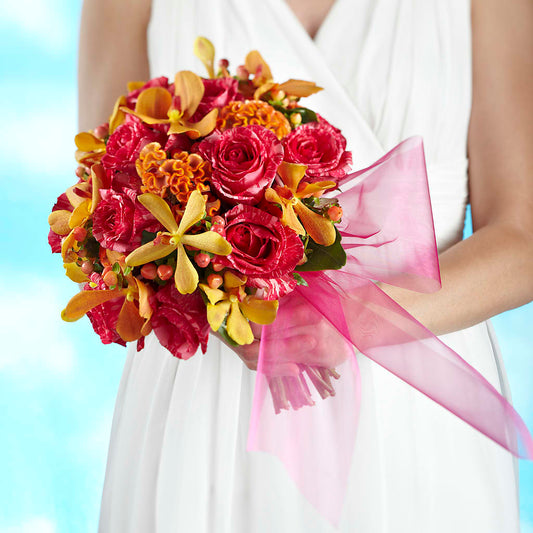 Bouquet de nuances brillantes d'amour